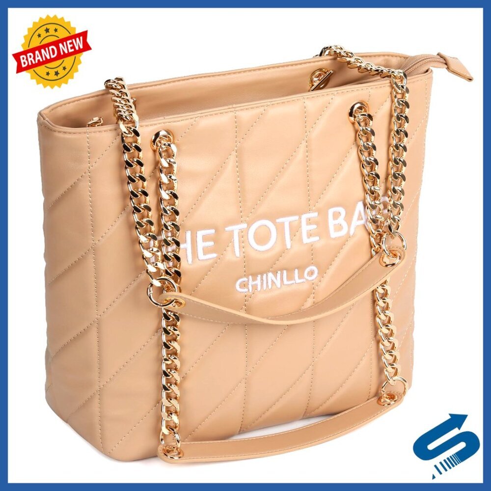Medium Tote Bag with Top Handle, Zipped Compartment, Sophisticated Design
